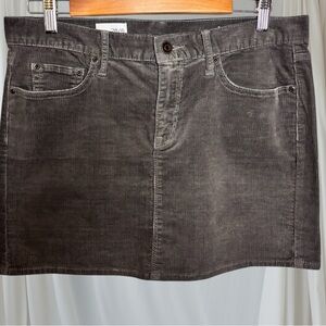 Y2K GAP 1969 Charcoal Corduroy Mini Skirt EPOC